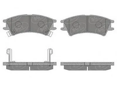 Комплект тормозных колодок, дисковый тормоз SCT Germany купить