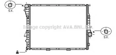 Радиатор, охлаждение двигателя AVA QUALITY COOLING купить