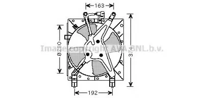 Вентилятор, охлаждение двигателя AVA QUALITY COOLING купить