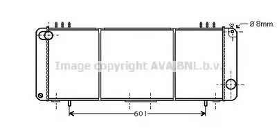 Радиатор, охлаждение двигателя AVA QUALITY COOLING купить