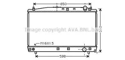 Радиатор, охлаждение двигателя AVA QUALITY COOLING купить