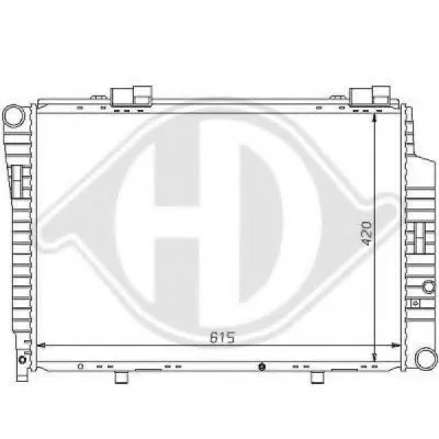Радиатор, охлаждение двигателя DIEDERICHS купить