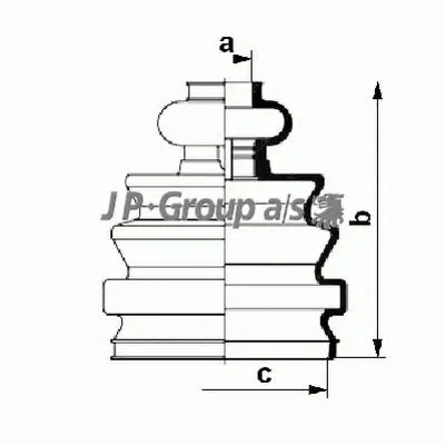 Комплект пылника, приводной вал QH JP GROUP купить