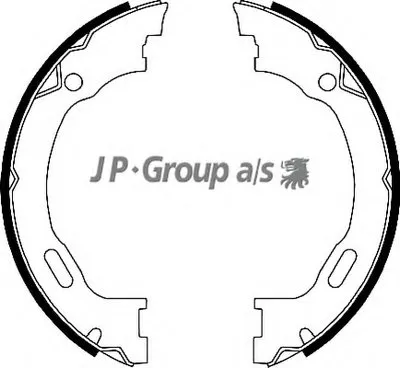 Комплект тормозных колодок, стояночная тормозная система QH JP GROUP купить