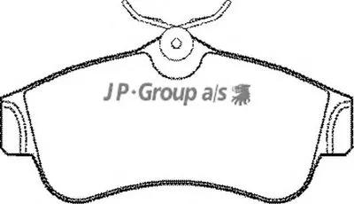 Комплект тормозных колодок, дисковый тормоз QH JP GROUP купить