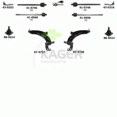 Подвеска колеса KAGER купить
