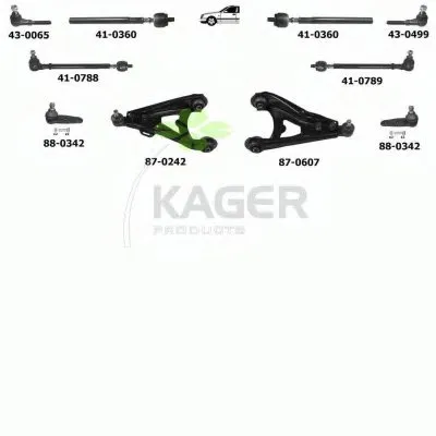 Подвеска колеса KAGER купить