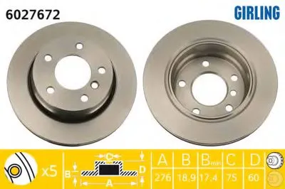 Тормозной диск GIRLING купить