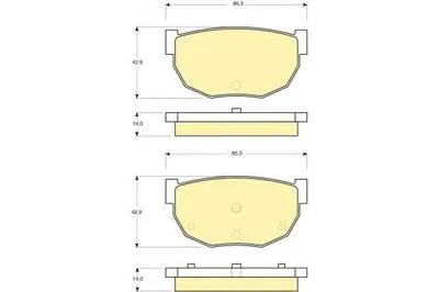 Комплект тормозных колодок, дисковый тормоз GIRLING купить