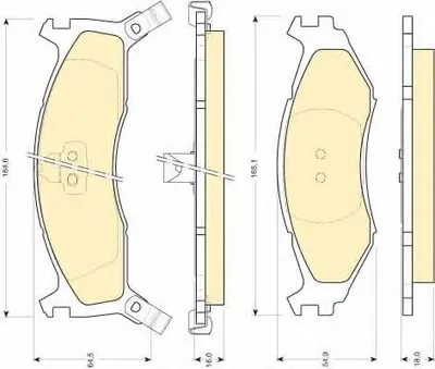 Комплект тормозных колодок, дисковый тормоз GIRLING купить
