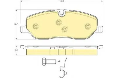 Комплект тормозных колодок, дисковый тормоз GIRLING купить