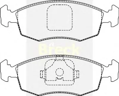 Комплект тормозных колодок, дисковый тормоз BRECK купить