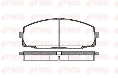 Комплект тормозных колодок, дисковый тормоз KAWE купить