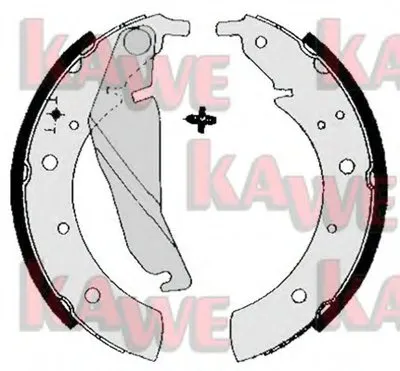 Комплект тормозных колодок KAWE купить
