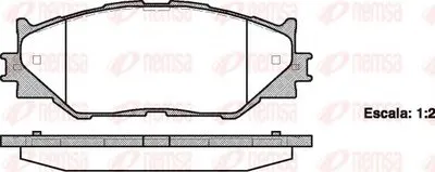 Комплект тормозных колодок, дисковый тормоз KAWE купить