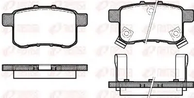 Комплект тормозных колодок, дисковый тормоз KAWE купить