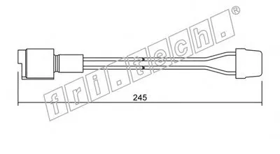 Сигнализатор, износ тормозных колодок fri.tech. купить