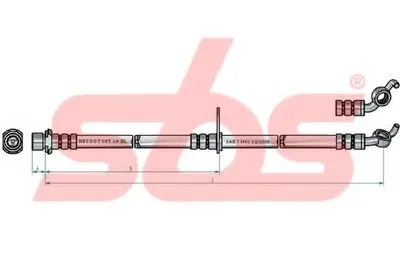 Тормозной шланг sbs купить