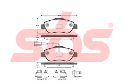 Комплект тормозных колодок, дисковый тормоз sbs купить