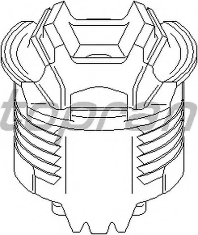 Втулка, балка моста TOPRAN купить