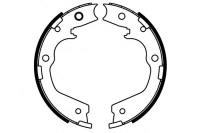 Комплект тормозных колодок; Комплект тормозных колодок, стояночная тормозная система E.T.F. купить