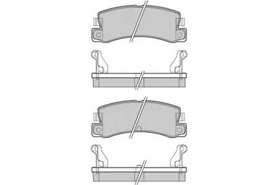 Комплект тормозных колодок, дисковый тормоз E.T.F. купить