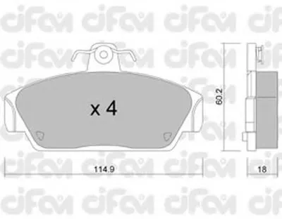Комплект тормозных колодок, дисковый тормоз CIFAM купить