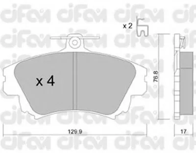 Комплект тормозных колодок, дисковый тормоз CIFAM купить