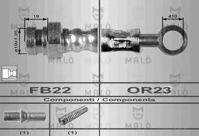 Тормозной шланг MALÒ купить