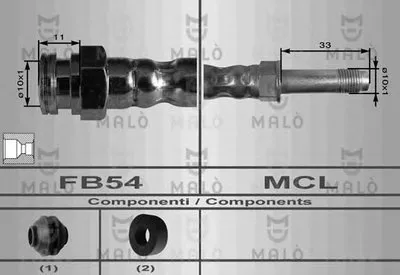 Тормозной шланг MALÒ купить