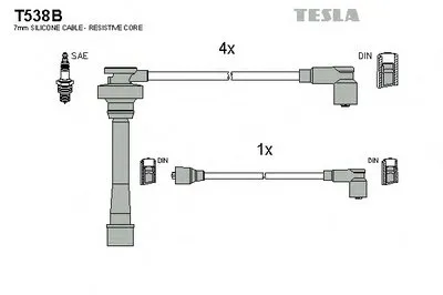 Комплект проводов зажигания TESLA купить