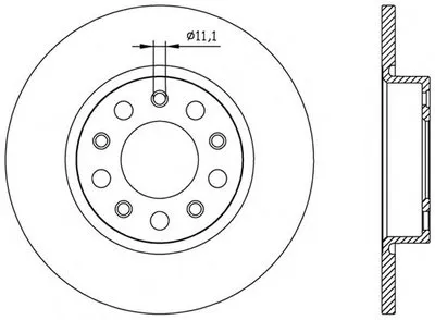 Тормозной диск ADAPTIVE OPEN PARTS купить