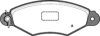 Комплект тормозных колодок, дисковый тормоз ADVANCE OPEN PARTS купить