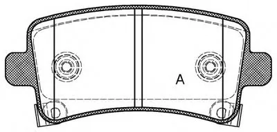 Комплект тормозных колодок, дисковый тормоз ADVANCE OPEN PARTS купить
