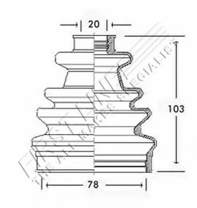 Пыльник, приводной вал FIRST LINE купить