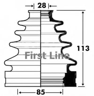 Пыльник, приводной вал FIRST LINE купить