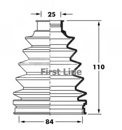 Пыльник, приводной вал FIRST LINE купить