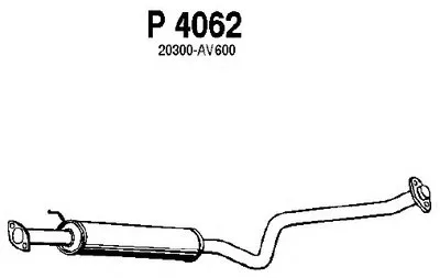 Средний глушитель выхлопных газов FENNO купить