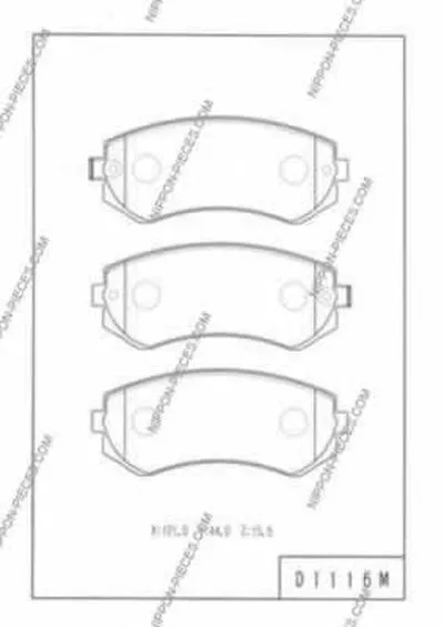 Комплект тормозных колодок, дисковый тормоз NPS купить