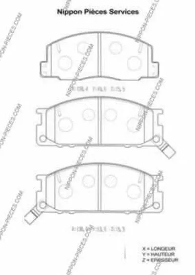 Комплект тормозных колодок, дисковый тормоз NPS купить
