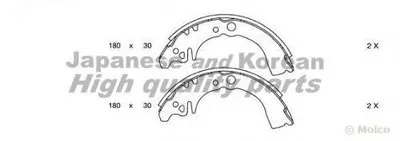 Комплект тормозных колодок ASHUKI купить