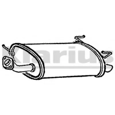 Глушитель выхлопных газов конечный KLARIUS купить