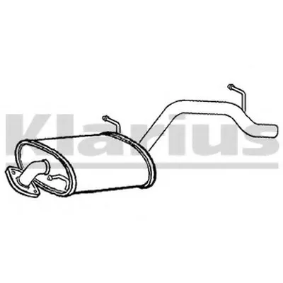 Глушитель выхлопных газов конечный KLARIUS купить