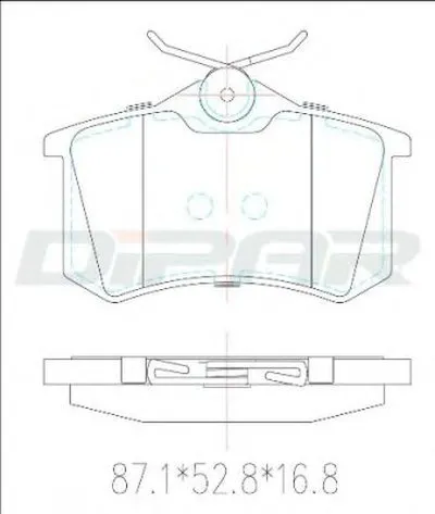 Комплект тормозных колодок, дисковый тормоз DITAS купить