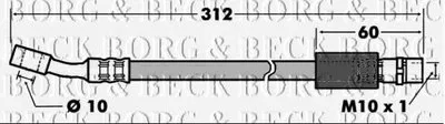 Тормозной шланг BORG & BECK купить