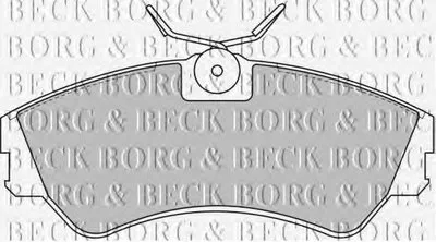 Комплект тормозных колодок, дисковый тормоз BORG & BECK купить