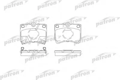 Комплект тормозных колодок, дисковый тормоз PATRON купить