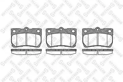 Комплект тормозных колодок, дисковый тормоз STELLOX купить