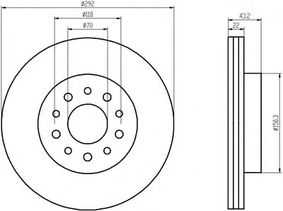 Тормозной диск PRO HELLA PAGID купить