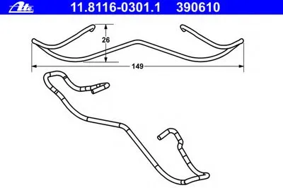 Пружина, тормозной суппорт ATE купить